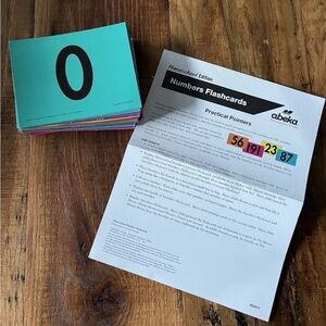 Abeka Numbers Flashcards 0-200 complete set K3 K4 K5 1st 2nd 3rd 4th 5th grade